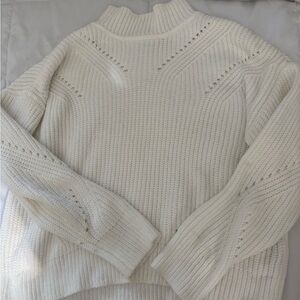 Calvin Klein white knit sweater, size small